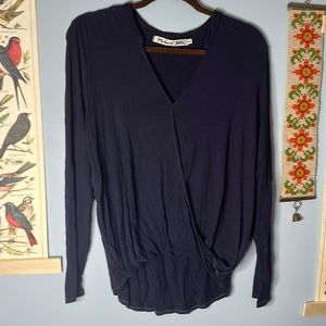Michael Stars Navy Twist Blouse